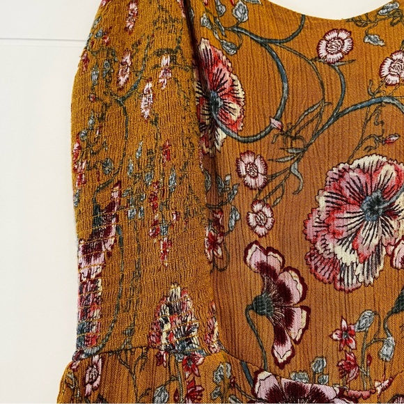 Patrons of Peace | Floral Mustard Jumpsuit - Picture 3 of 14